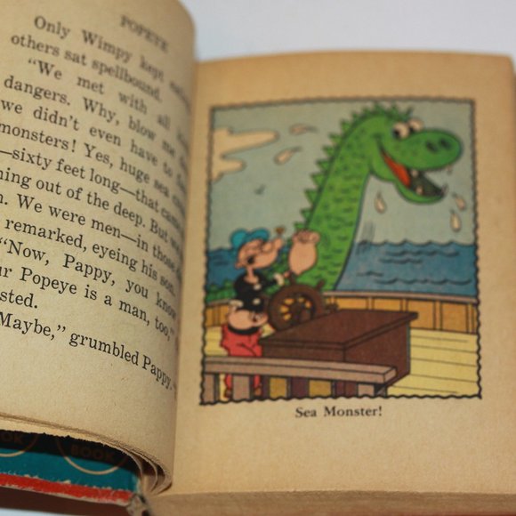 POPEYE Ghost Ship to Treasure Island Whitman Big Little Book 1967 King Features - Picture 4 of 6
